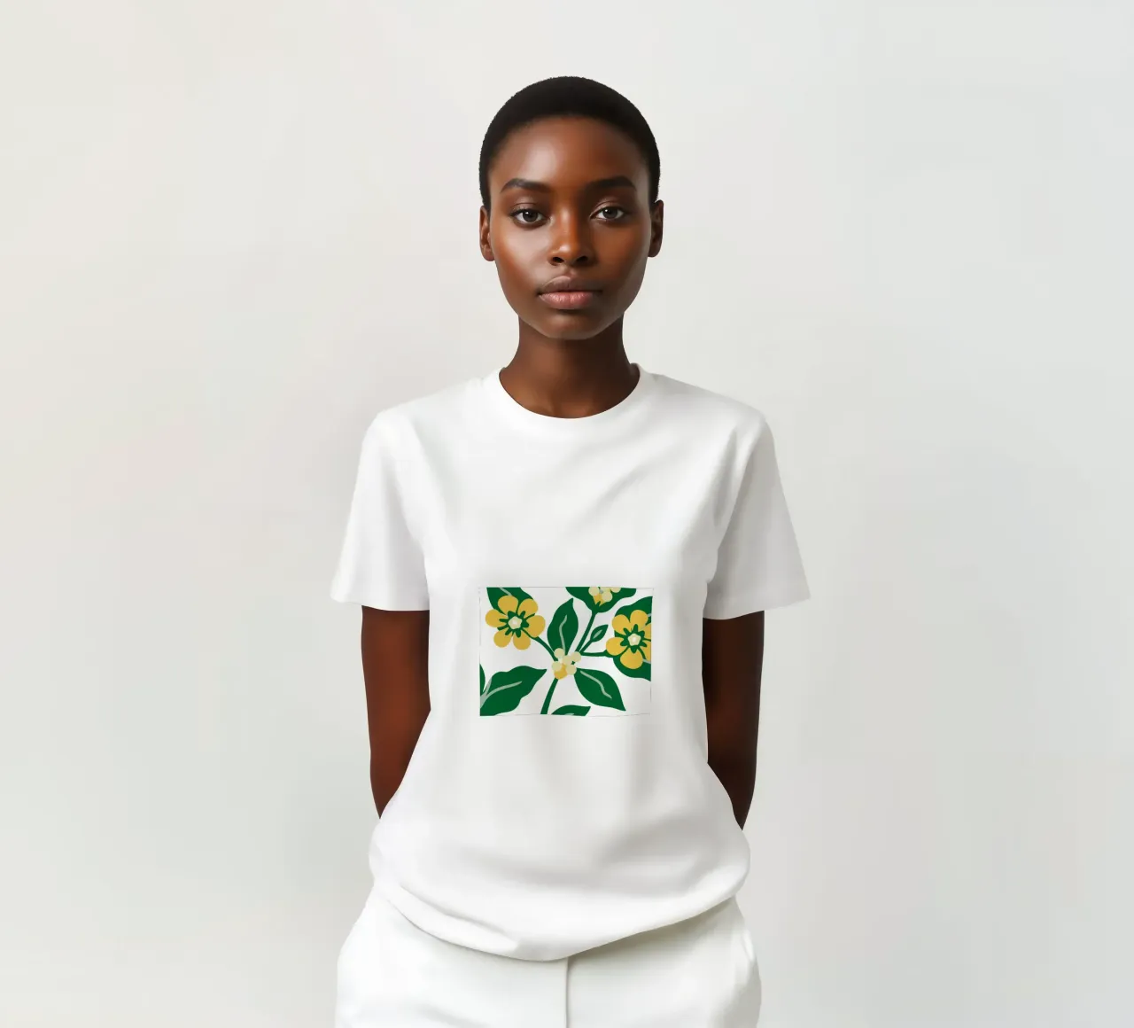 Sfondo con tema floreale fresco t-shirt da SPECIAL FLOWER PATTERNS