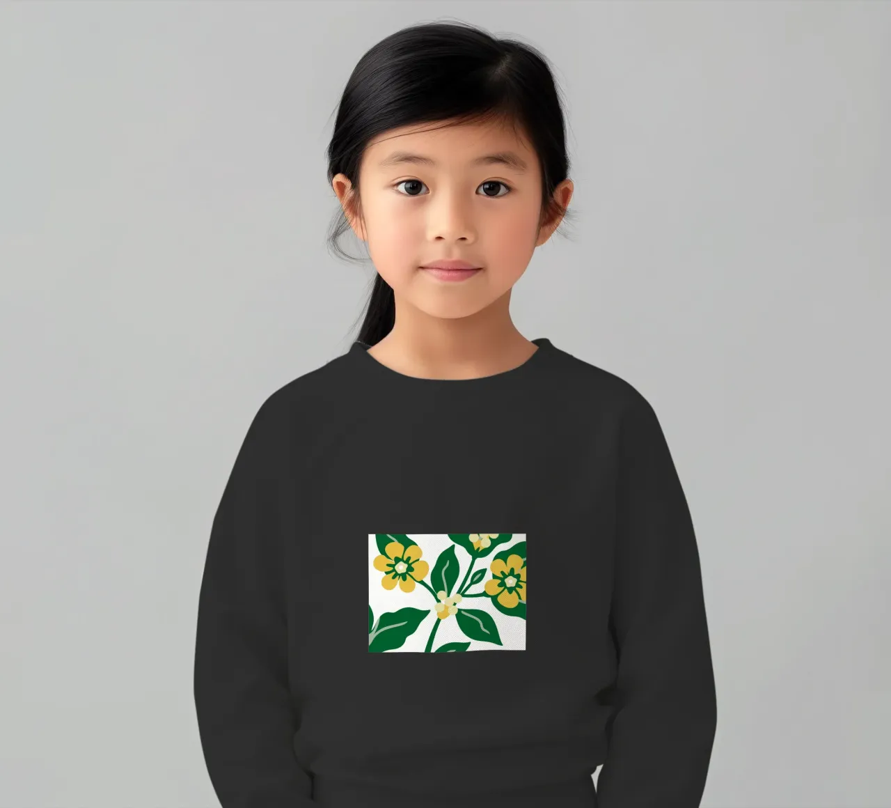 Sfondo con tema floreale fresco felpa bambino da SPECIAL FLOWER PATTERNS