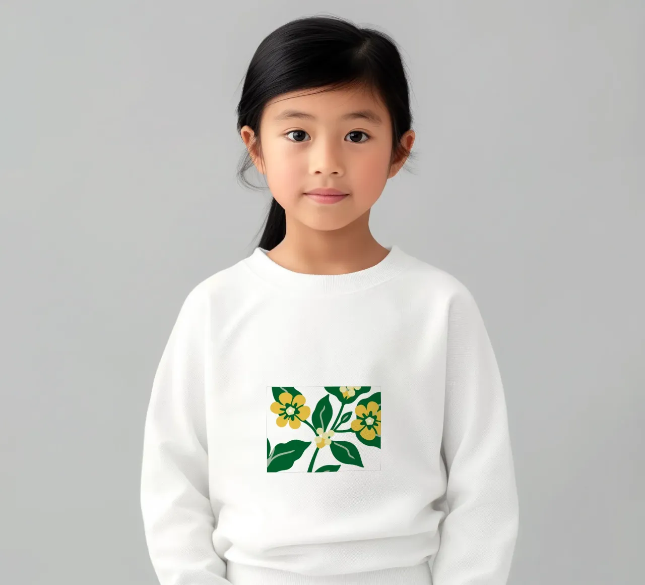 Sfondo con tema floreale fresco felpa bambino da SPECIAL FLOWER PATTERNS