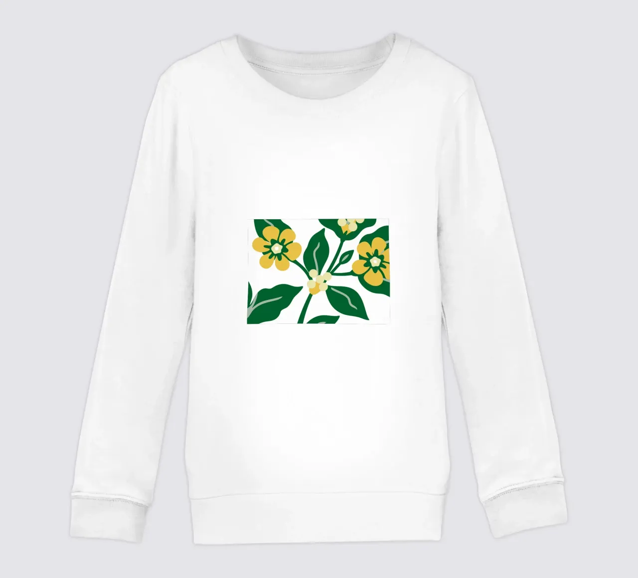 Sfondo con tema floreale fresco felpa bambino da SPECIAL FLOWER PATTERNS