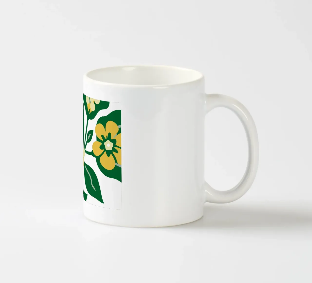 Sfondo con tema floreale fresco tazza in ceramica da SPECIAL FLOWER PATTERNS