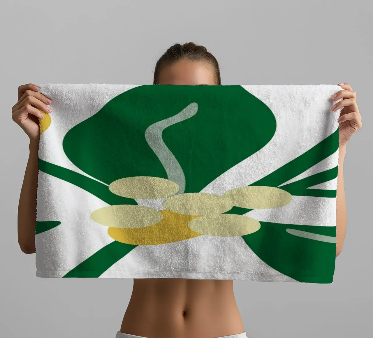 Sfondo con tema floreale fresco asciugamano da bagno da SPECIAL FLOWER PATTERNS