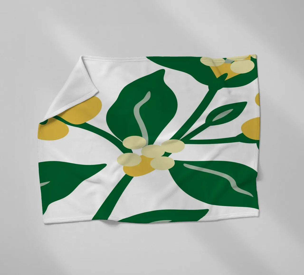 Sfondo con tema floreale fresco coperta in pile da SPECIAL FLOWER PATTERNS