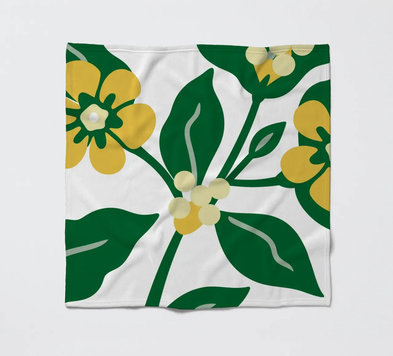 Sfondo con tema floreale fresco coperta in pile da SPECIAL FLOWER PATTERNS