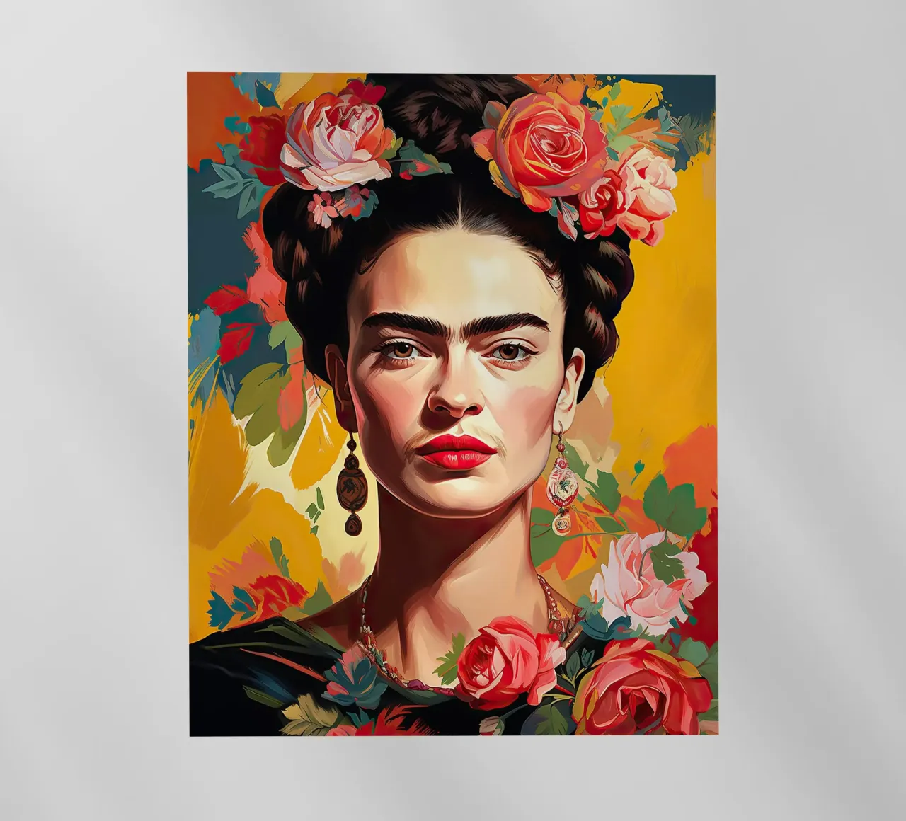 Frida Kahlo "Passion and Power" pellicola backlit da Fantasias Florales