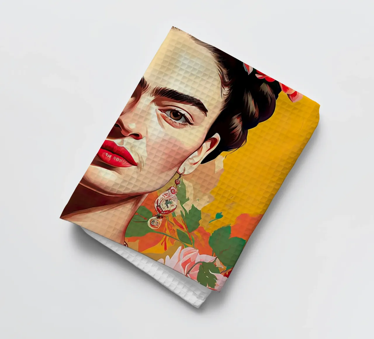 Frida Kahlo "Passion and Power" torchon de Fantasias Florales