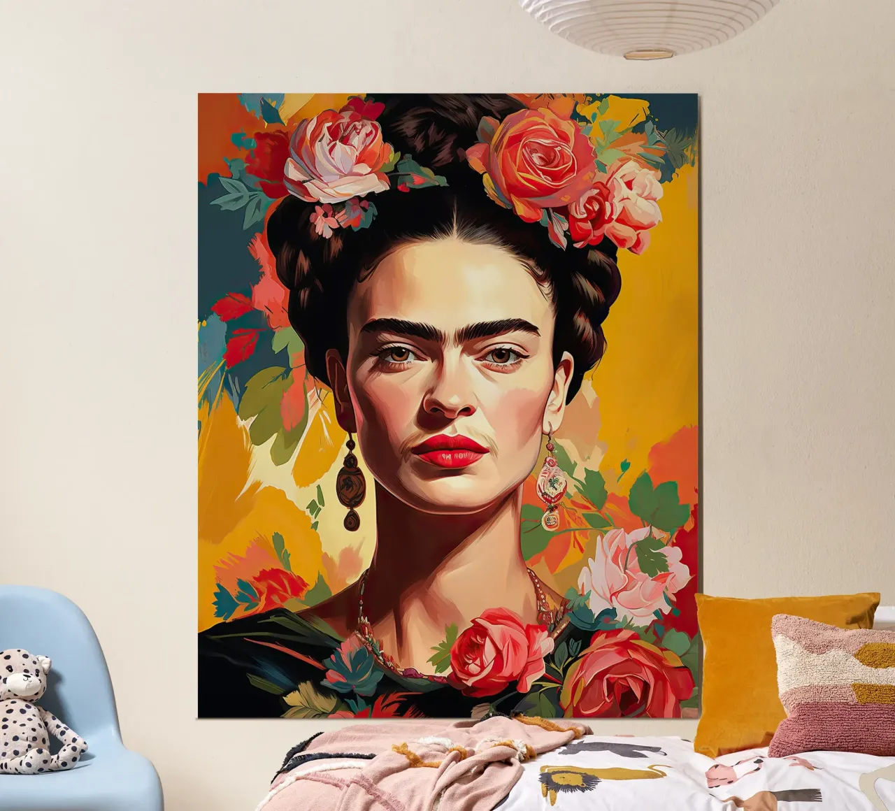 Frida Kahlo "Passion and Power" carta hahnemühle da Fantasias Florales