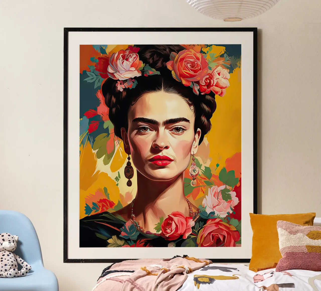 Frida Kahlo "Passion and Power" carta hahnemühle da Fantasias Florales