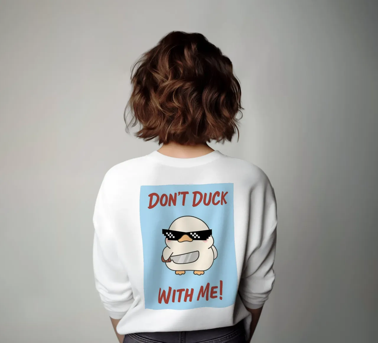 non fare l'anatra con me felpa da zaidza