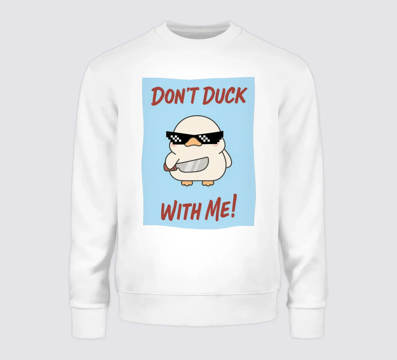 non fare l'anatra con me felpa da zaidza