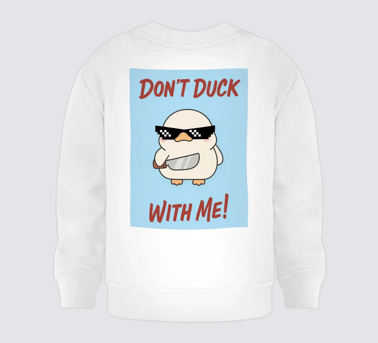 non fare l'anatra con me felpa neonato da zaidza