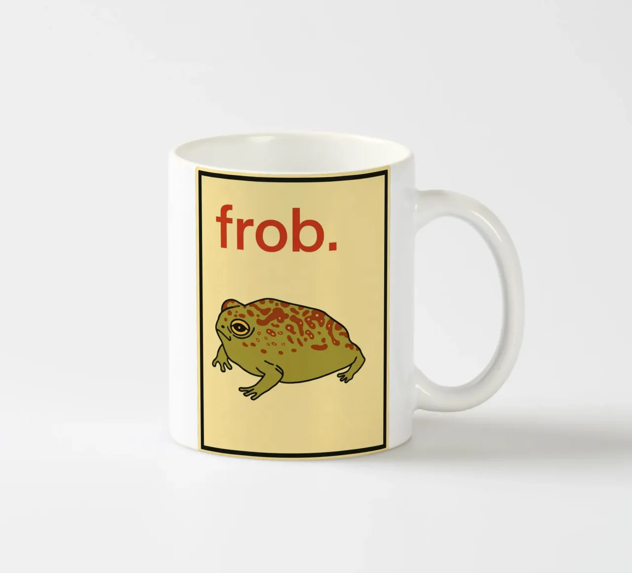 frob ceramic mug by zaidza