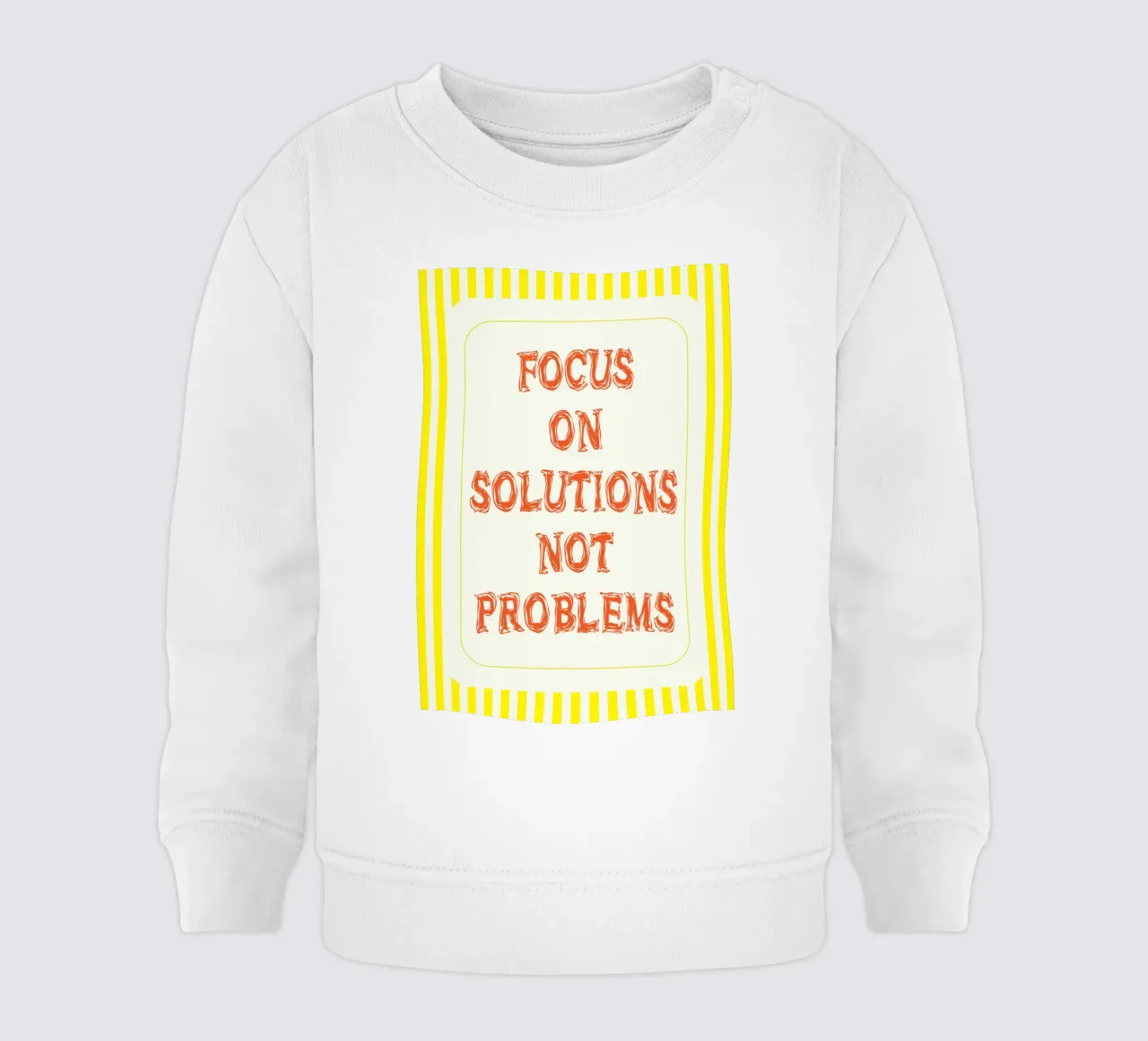 concentrarsi sulle soluzioni, non sui problemi felpa neonato da zaidza