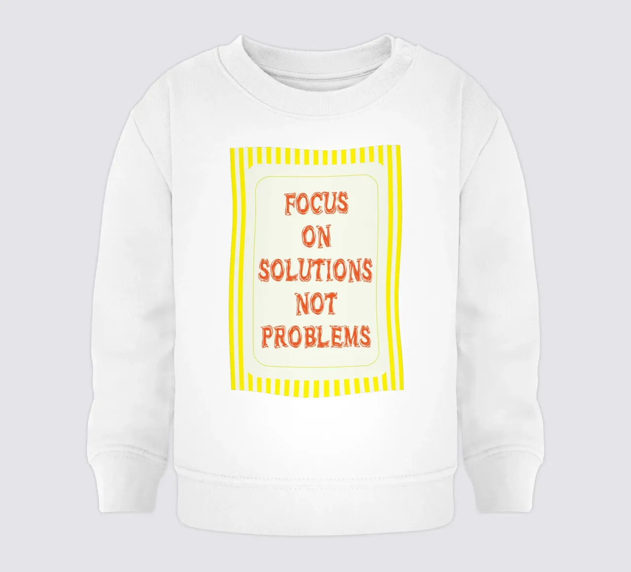 concentrarsi sulle soluzioni, non sui problemi felpa neonato da zaidza