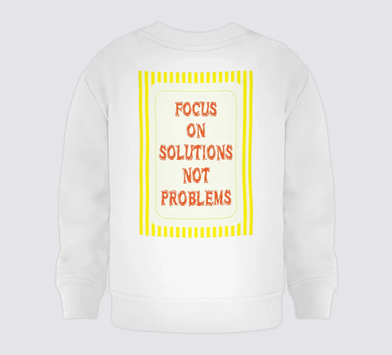 concentrarsi sulle soluzioni, non sui problemi felpa neonato da zaidza