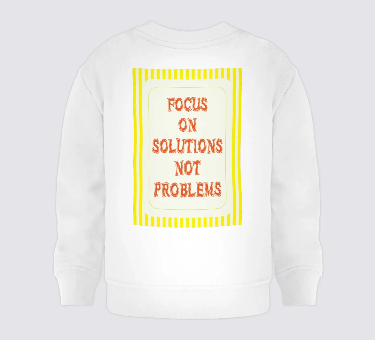 concentrarsi sulle soluzioni, non sui problemi felpa neonato da zaidza