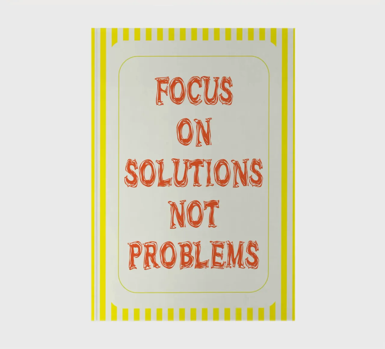focus on solutions not problems notebook by zaidza