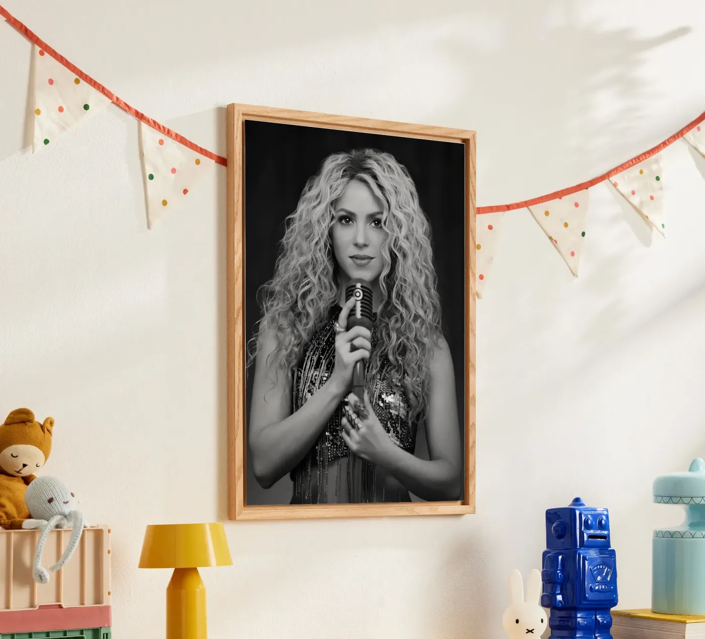 Shakira acryl van Music Vibes