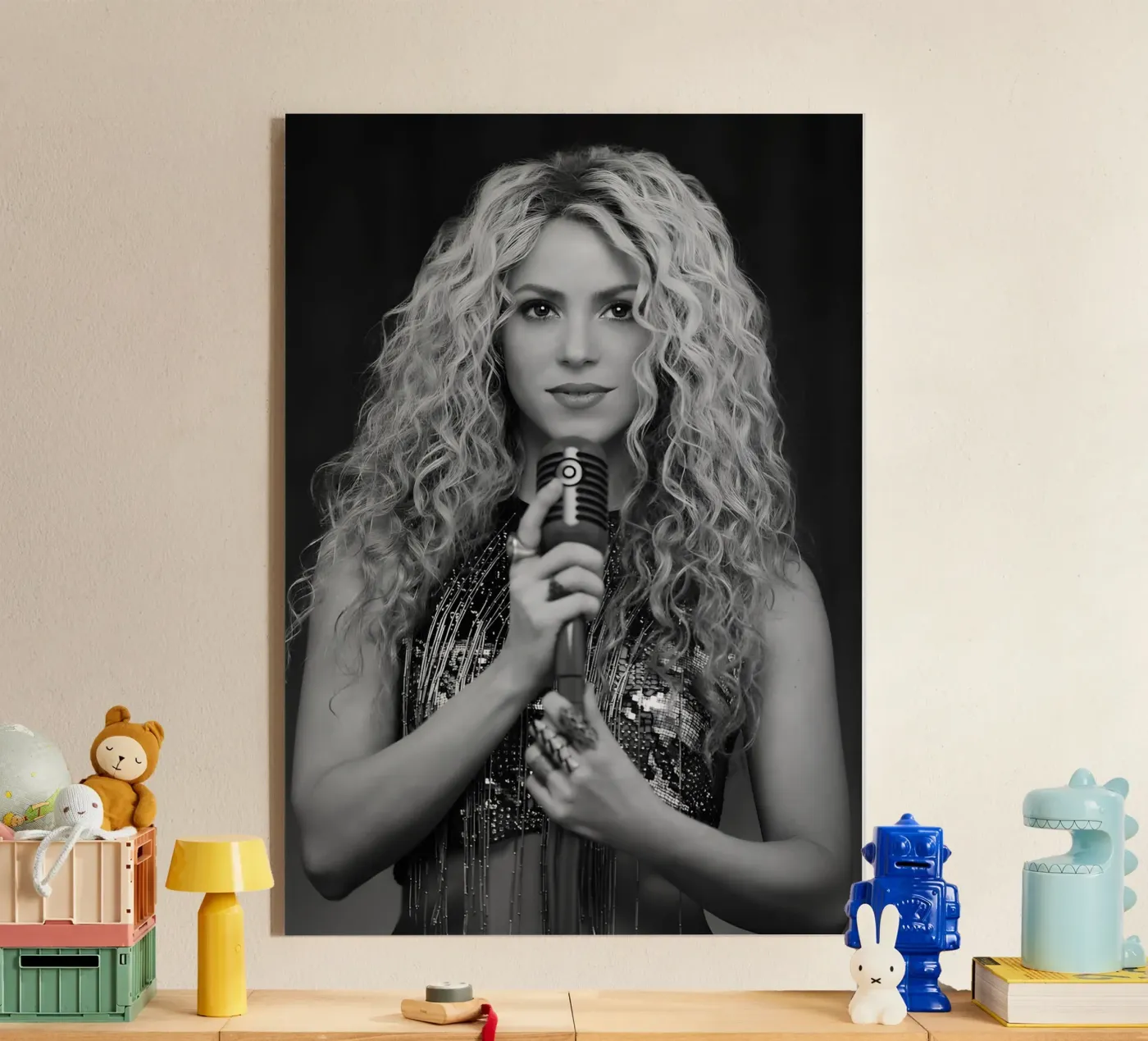 Shakira acryl van Music Vibes