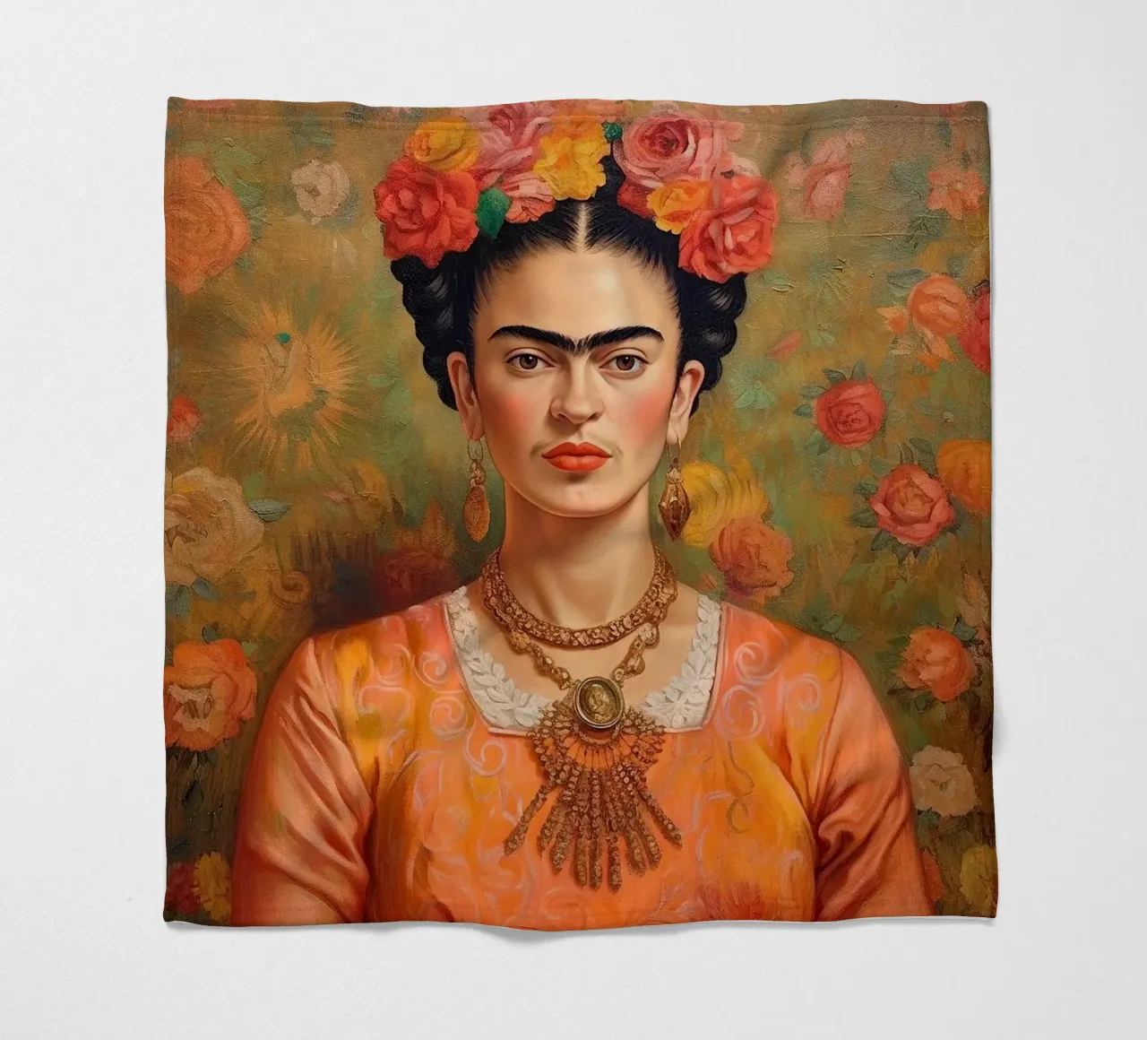 Frida Kahlo "Art of the Fearless" coperta in pile da Fantasias Florales