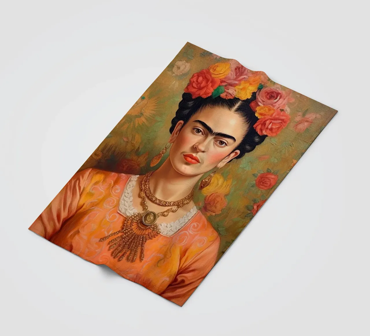Frida Kahlo "Art of the Fearless" coperta in pile da Fantasias Florales