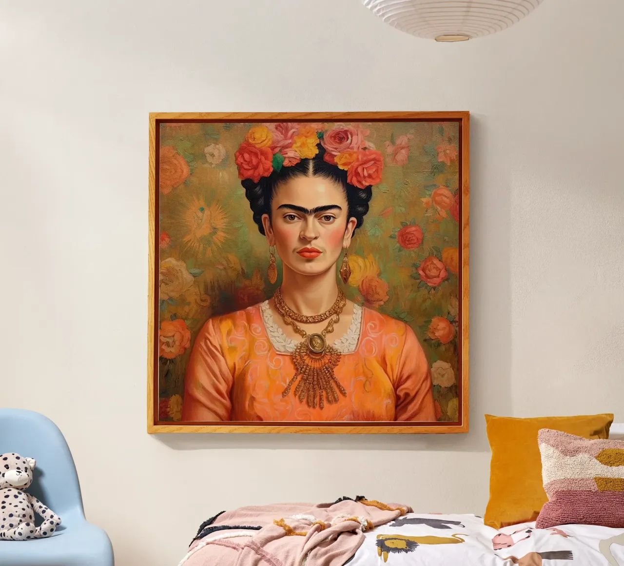 Frida Kahlo "Art of the Fearless" plexiglass da Fantasias Florales