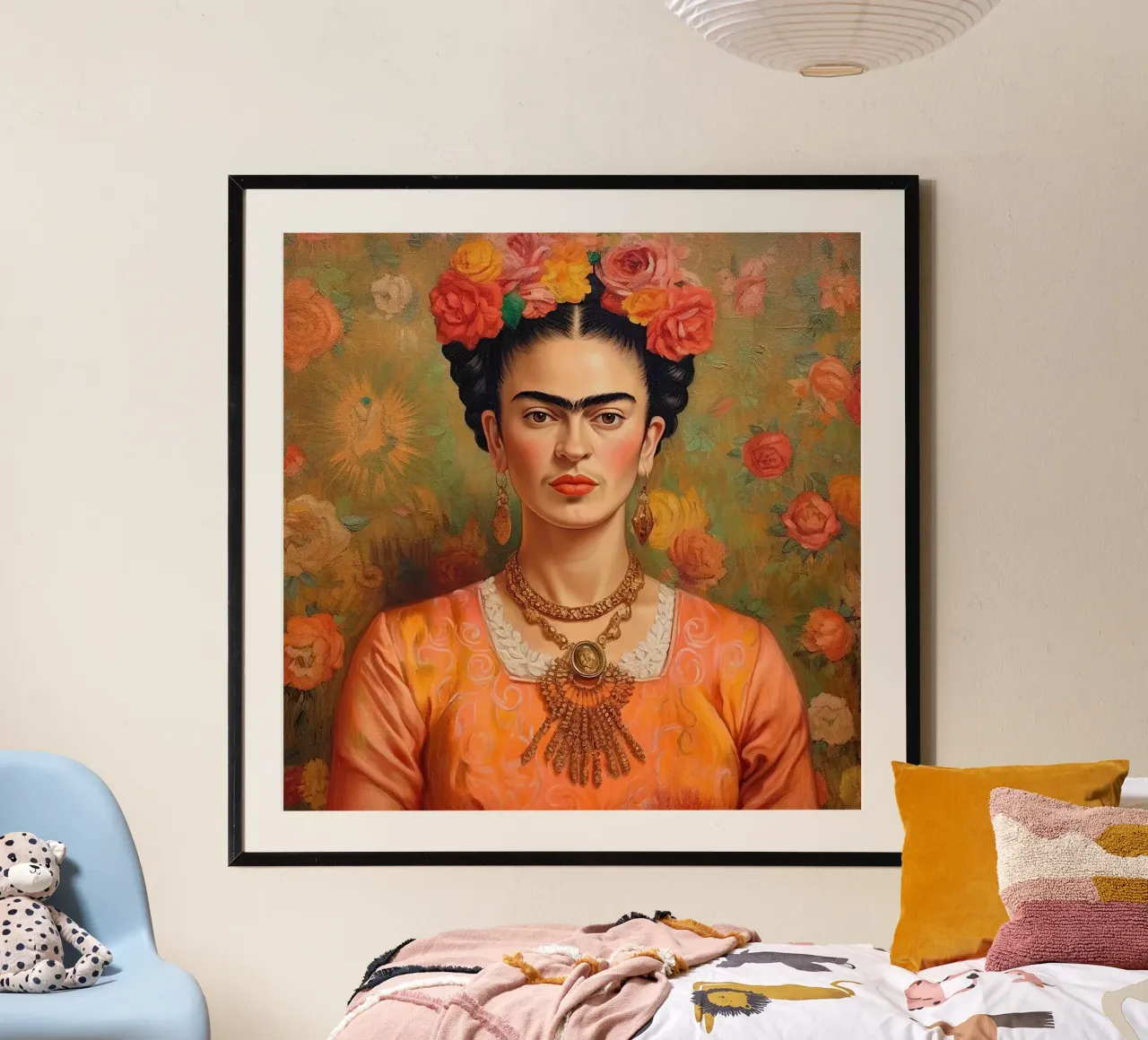 Frida Kahlo "Art of the Fearless" carta hahnemühle da Fantasias Florales