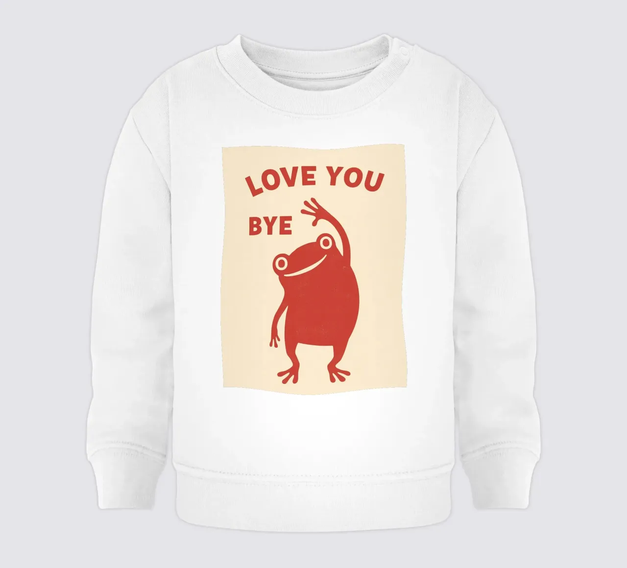 ti amo ciao felpa neonato da zaidza