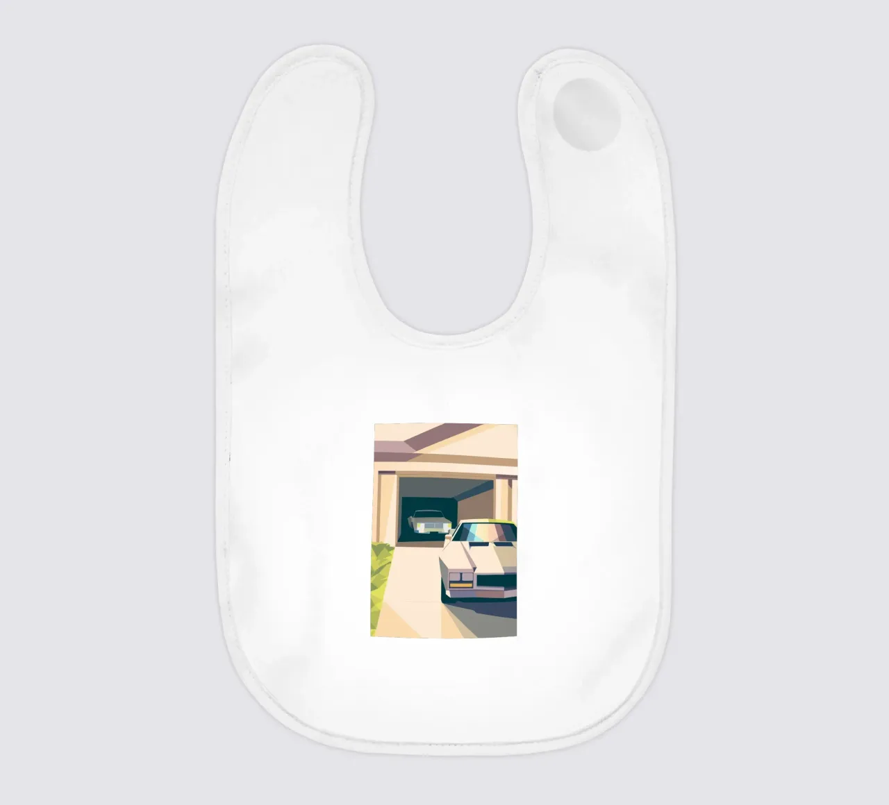 Due auto in un garage con stile geometrico bavaglino da POLYGON SPECIAL