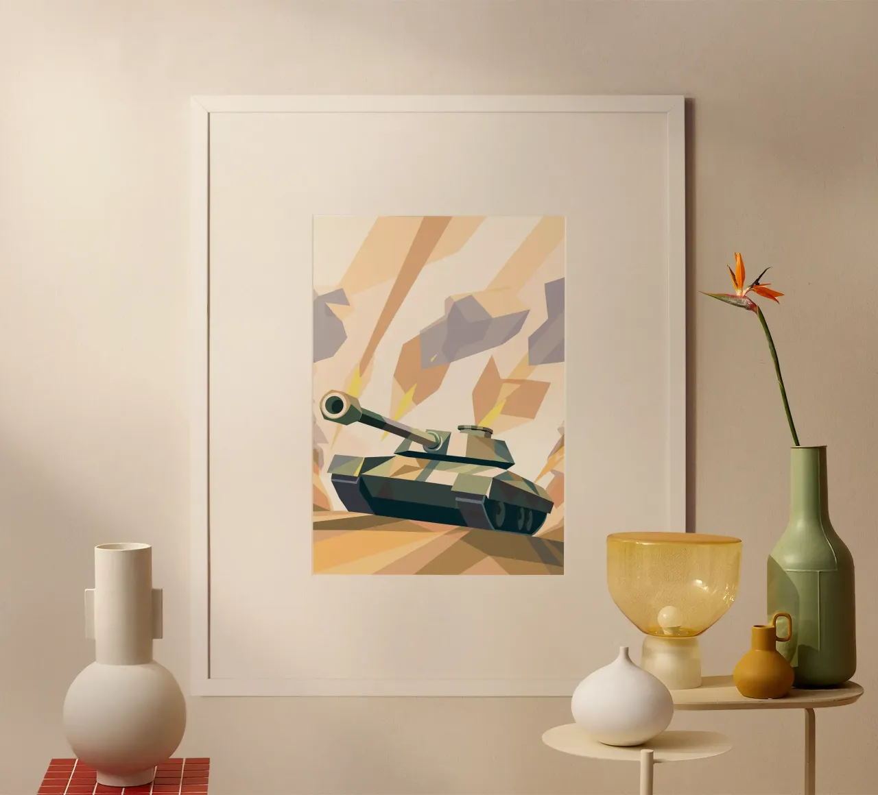 Moderner Kampfpanzer Poster von POLYGON SPECIAL