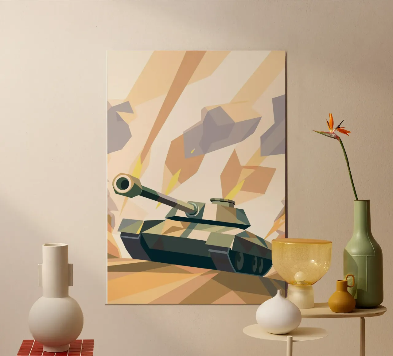 Moderner Kampfpanzer Poster von POLYGON SPECIAL