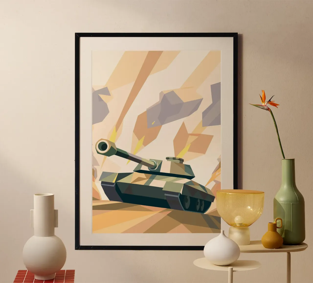 Moderner Kampfpanzer Poster von POLYGON SPECIAL