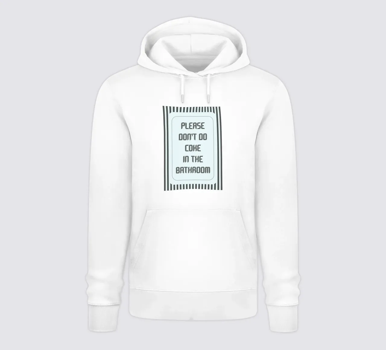 per favore non fatevi di coca nel bagno felpa con cappuccio da zaidza