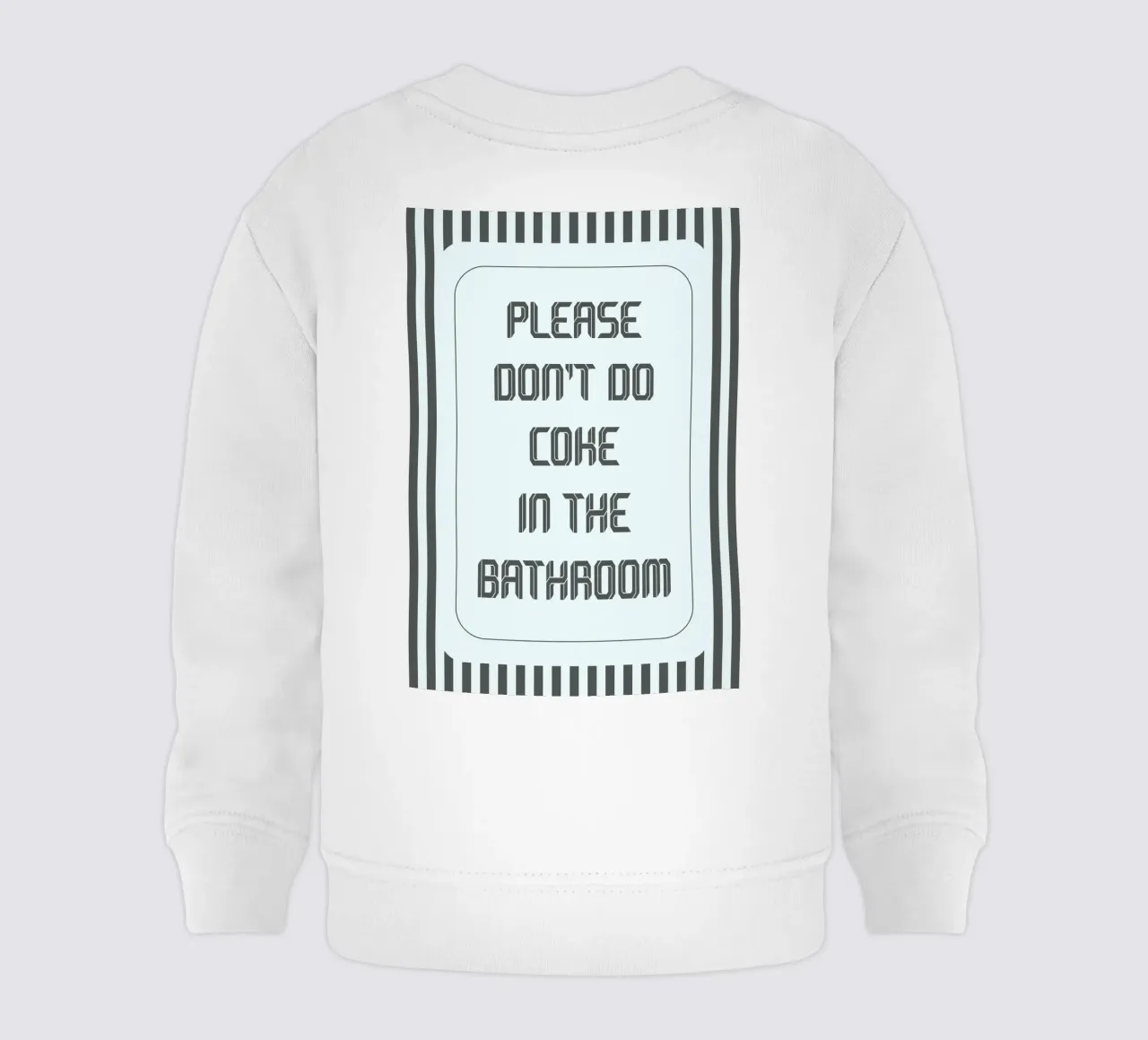 per favore non fatevi di coca nel bagno felpa neonato da zaidza