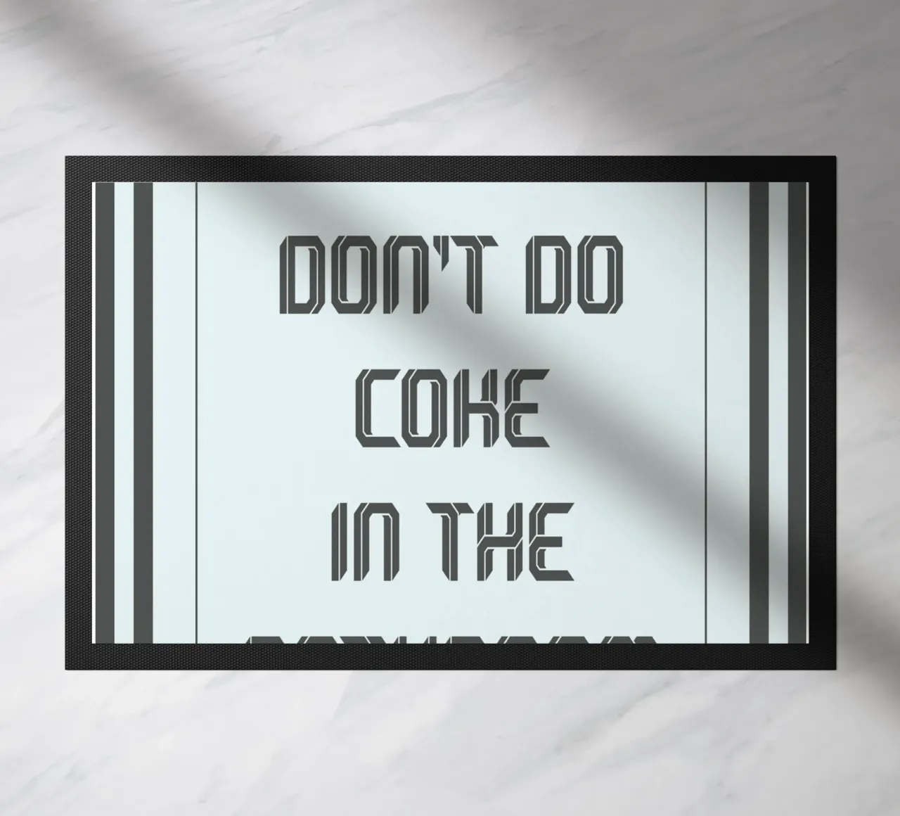 per favore non fatevi di coca nel bagno zerbino da zaidza