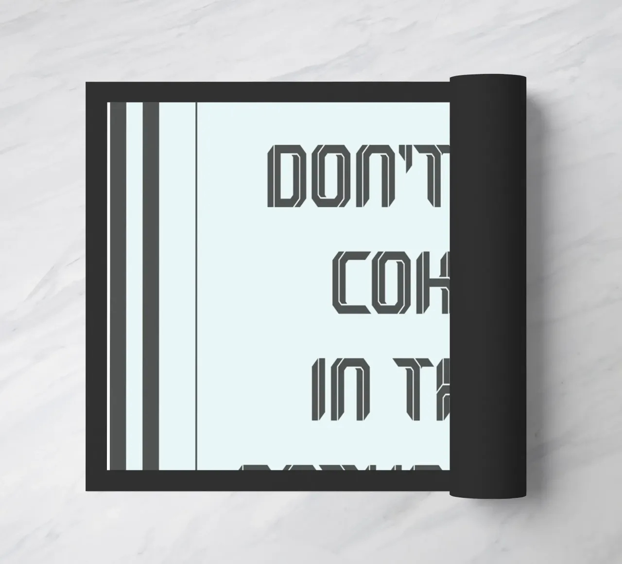 per favore non fatevi di coca nel bagno zerbino da zaidza