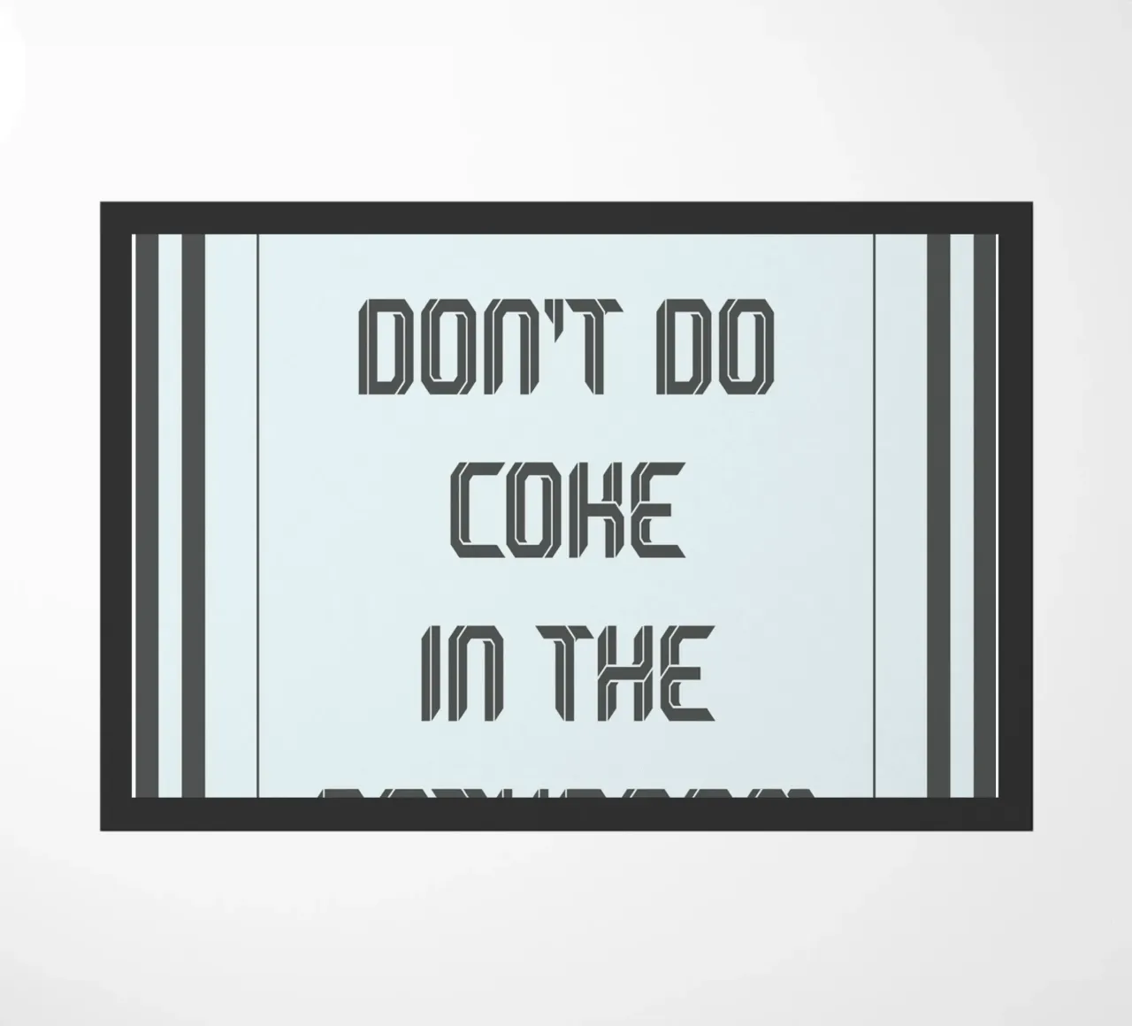 per favore non fatevi di coca nel bagno zerbino da zaidza