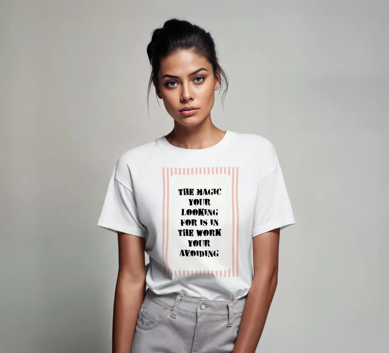 the magic your looking for is in the work your avoiding t-shirt by zaidza