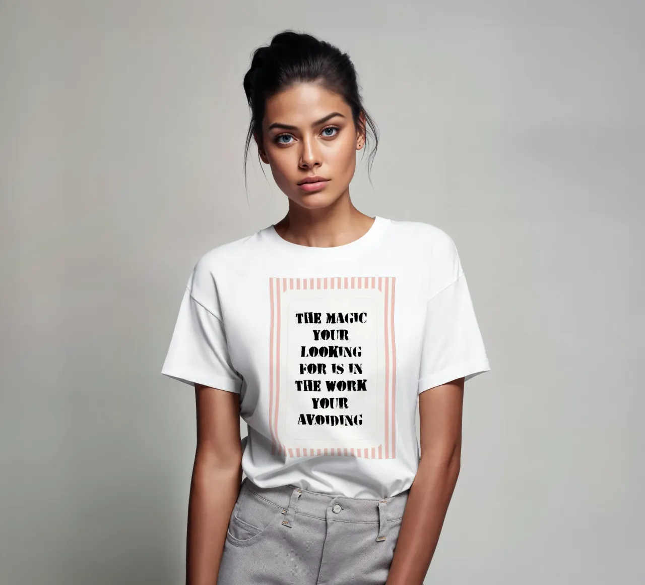 the magic your looking for is in the work your avoiding t-shirt by zaidza