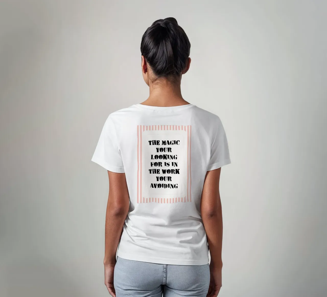 the magic your looking for is in the work your avoiding t-shirt by zaidza