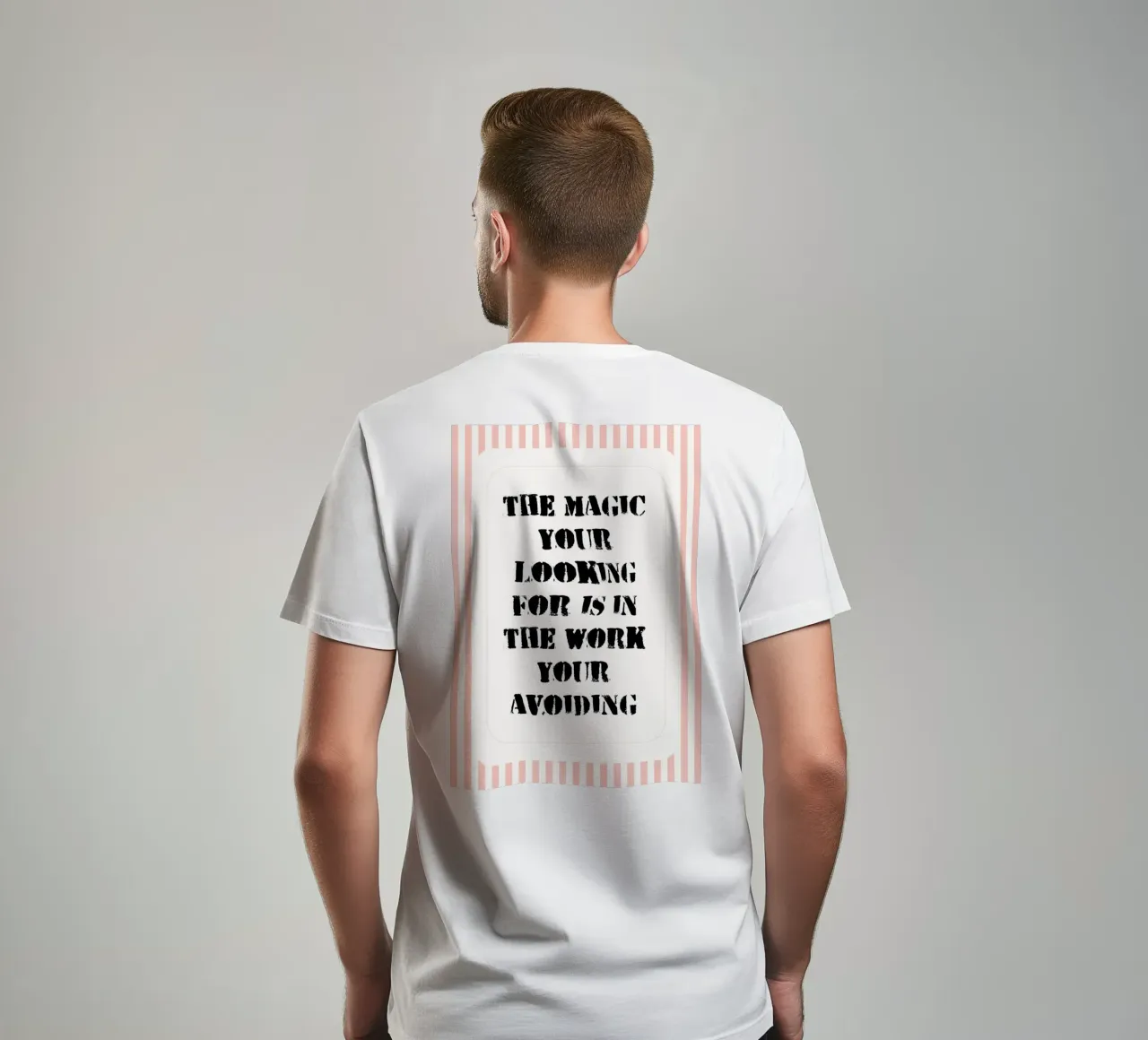 the magic your looking for is in the work your avoiding t-shirt by zaidza