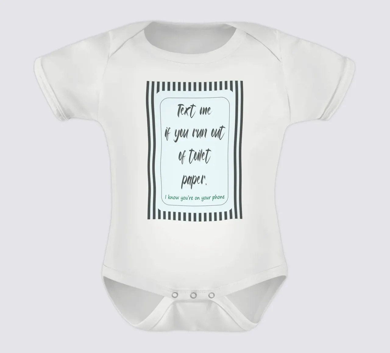 Text Me If You Run Out Kurzarm Babybody von zaidza