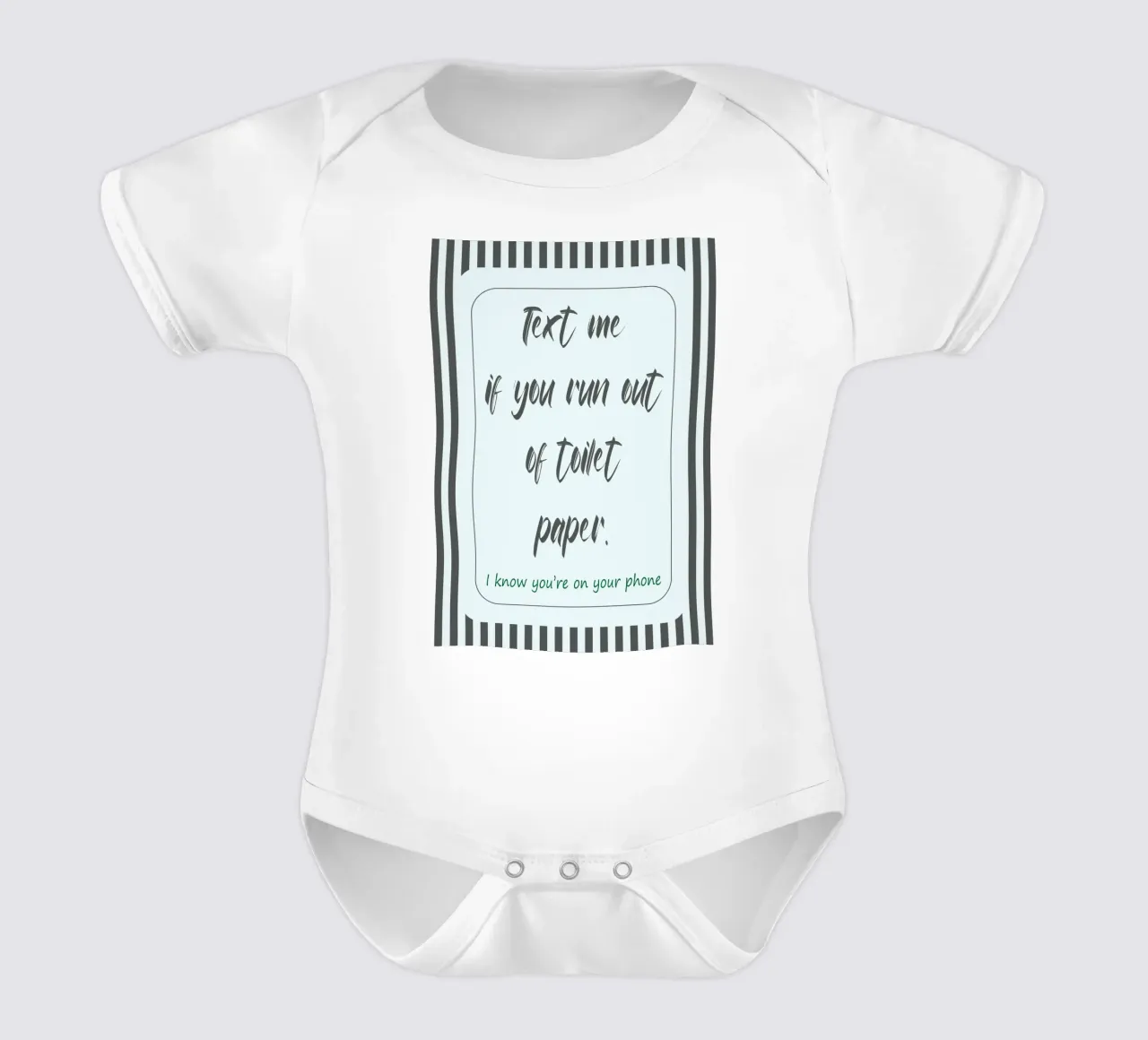 Text Me If You Run Out Kurzarm Babybody von zaidza