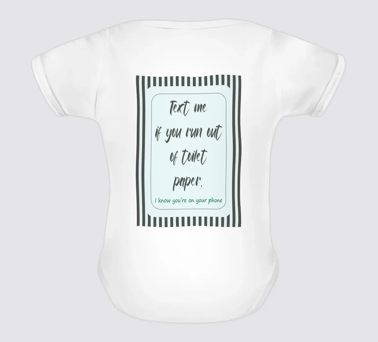 Text Me If You Run Out Kurzarm Babybody von zaidza