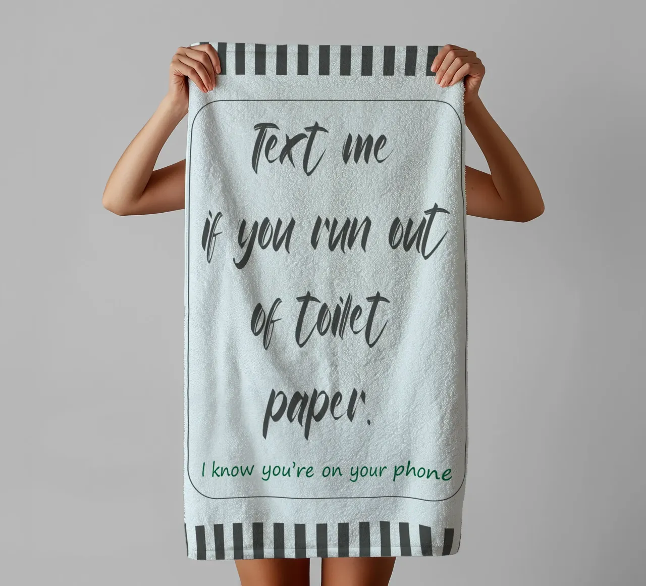 Text Me If You Run Out towel by zaidza