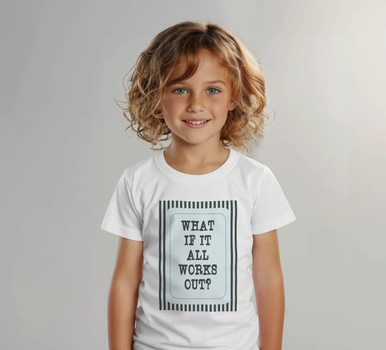 what if it all works out t-shirt bambini da zaidza