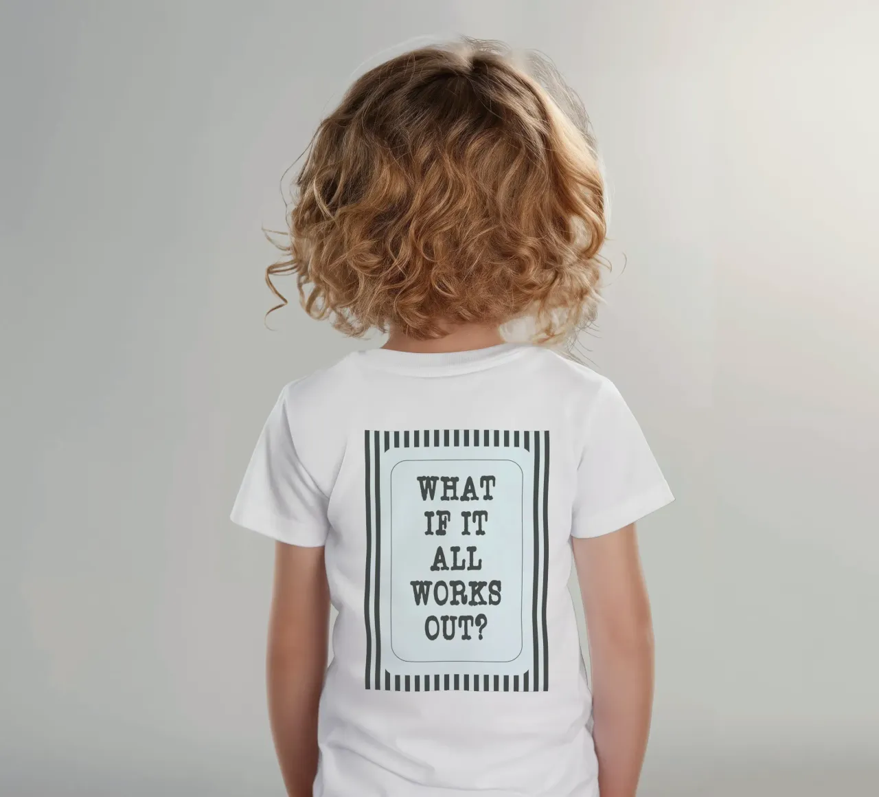 what if it all works out t-shirt bambini da zaidza