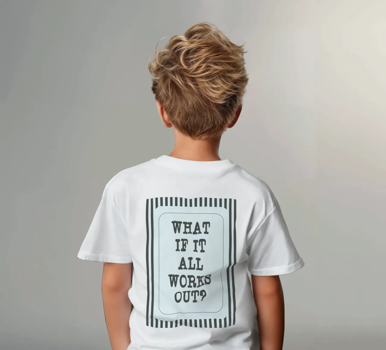 what if it all works out t-shirt bambini da zaidza
