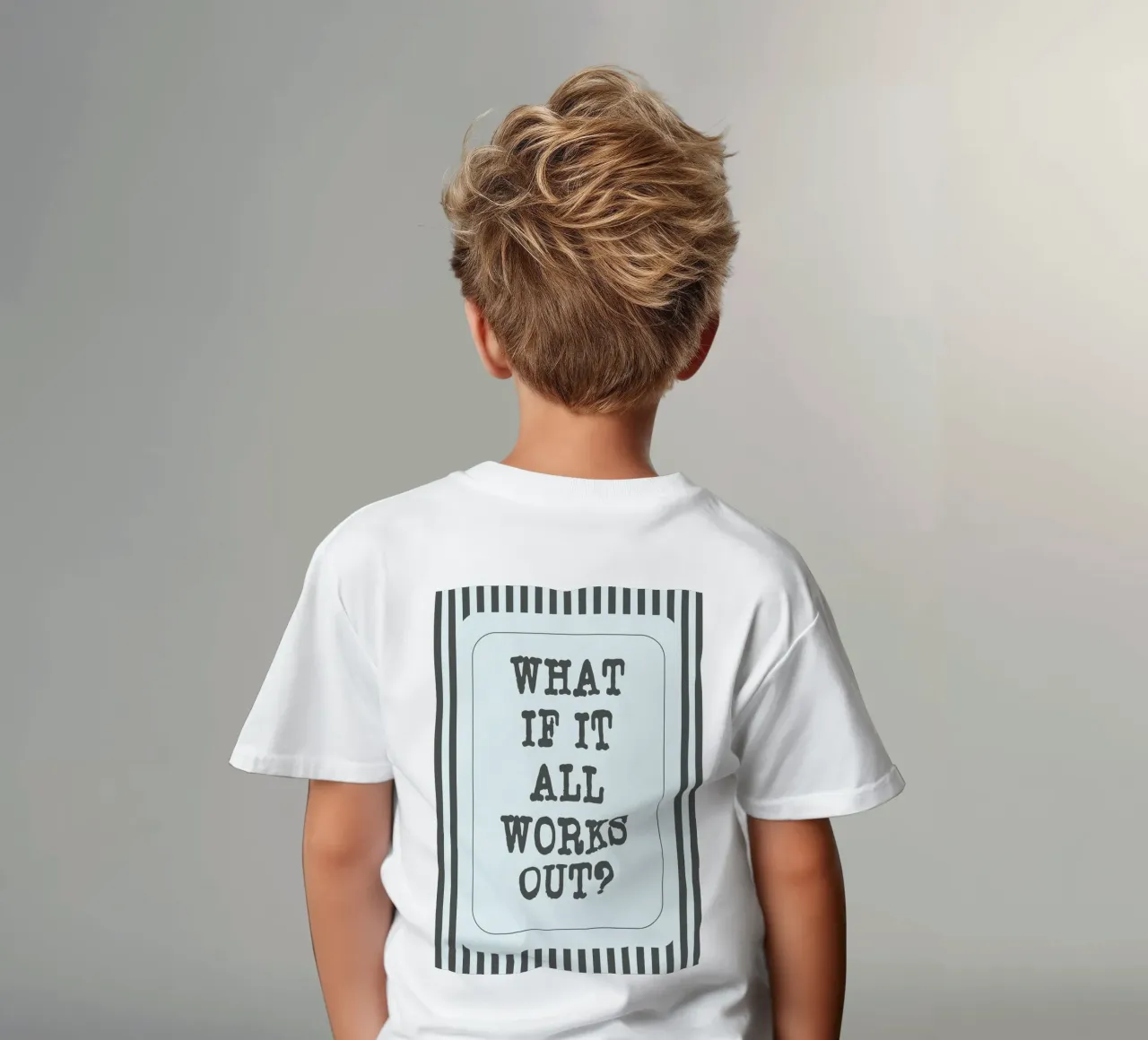 what if it all works out t-shirt bambini da zaidza