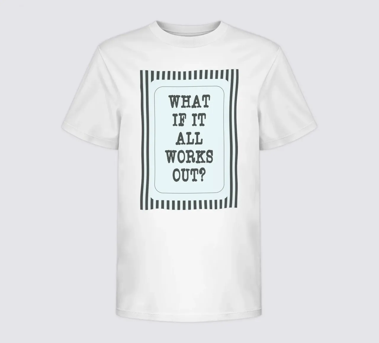 what if it all works out t-shirt bambini da zaidza